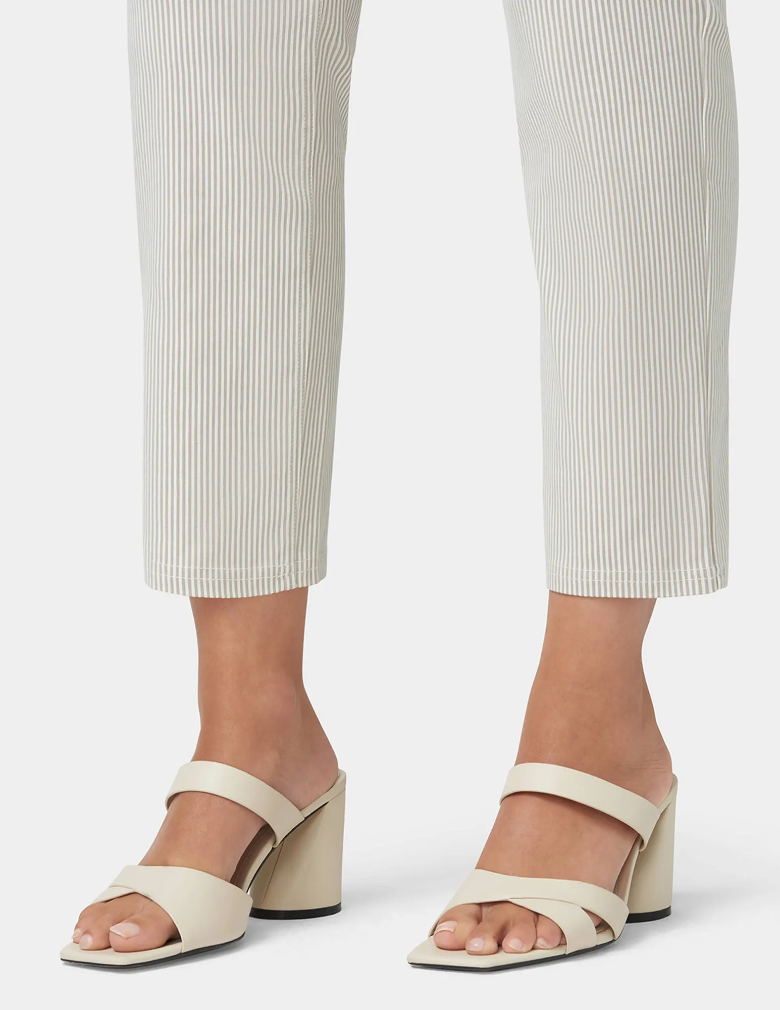 Spring Stripe Cigarette Pants