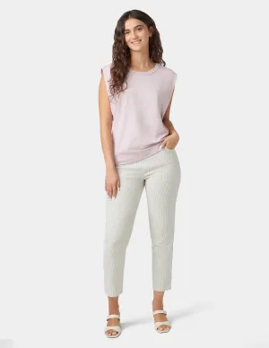 Spring Stripe Cigarette Pants