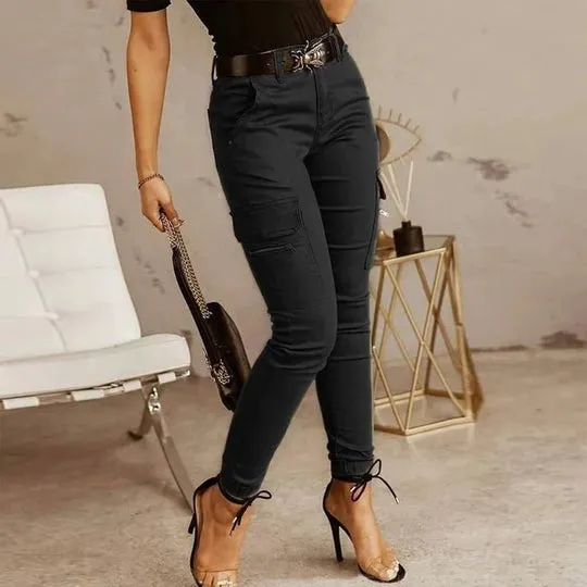 Stripe | cargo jeans for women