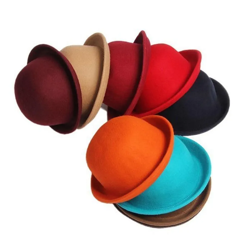 Super-cute Trendy Wool Derby Hats for Children