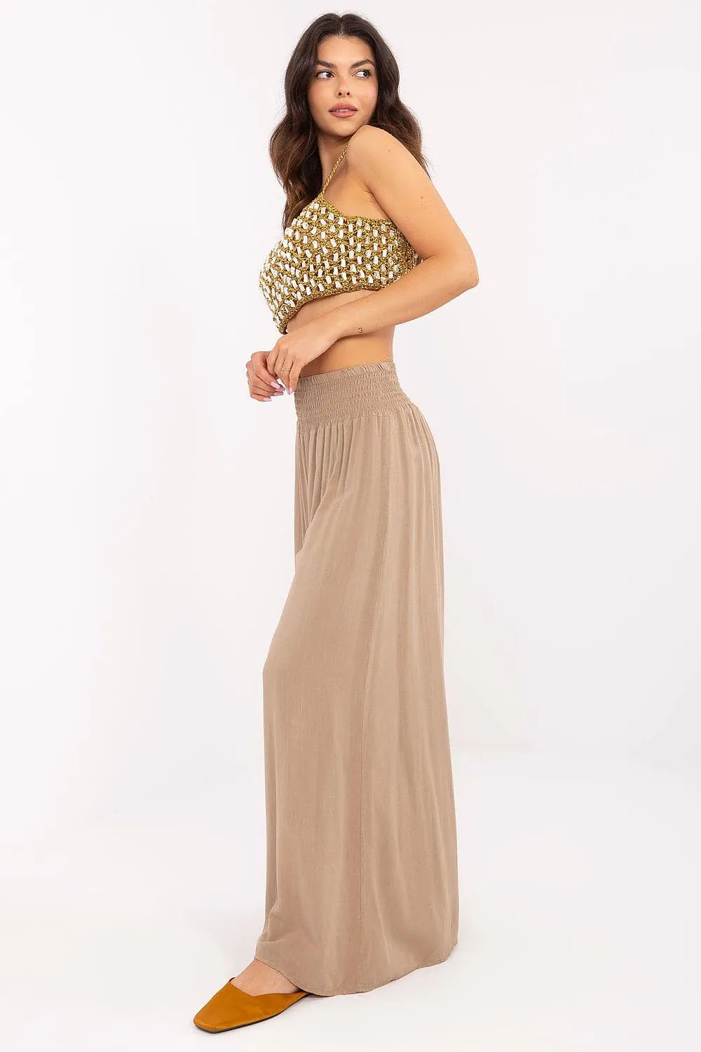 Women casual style wide leg pants