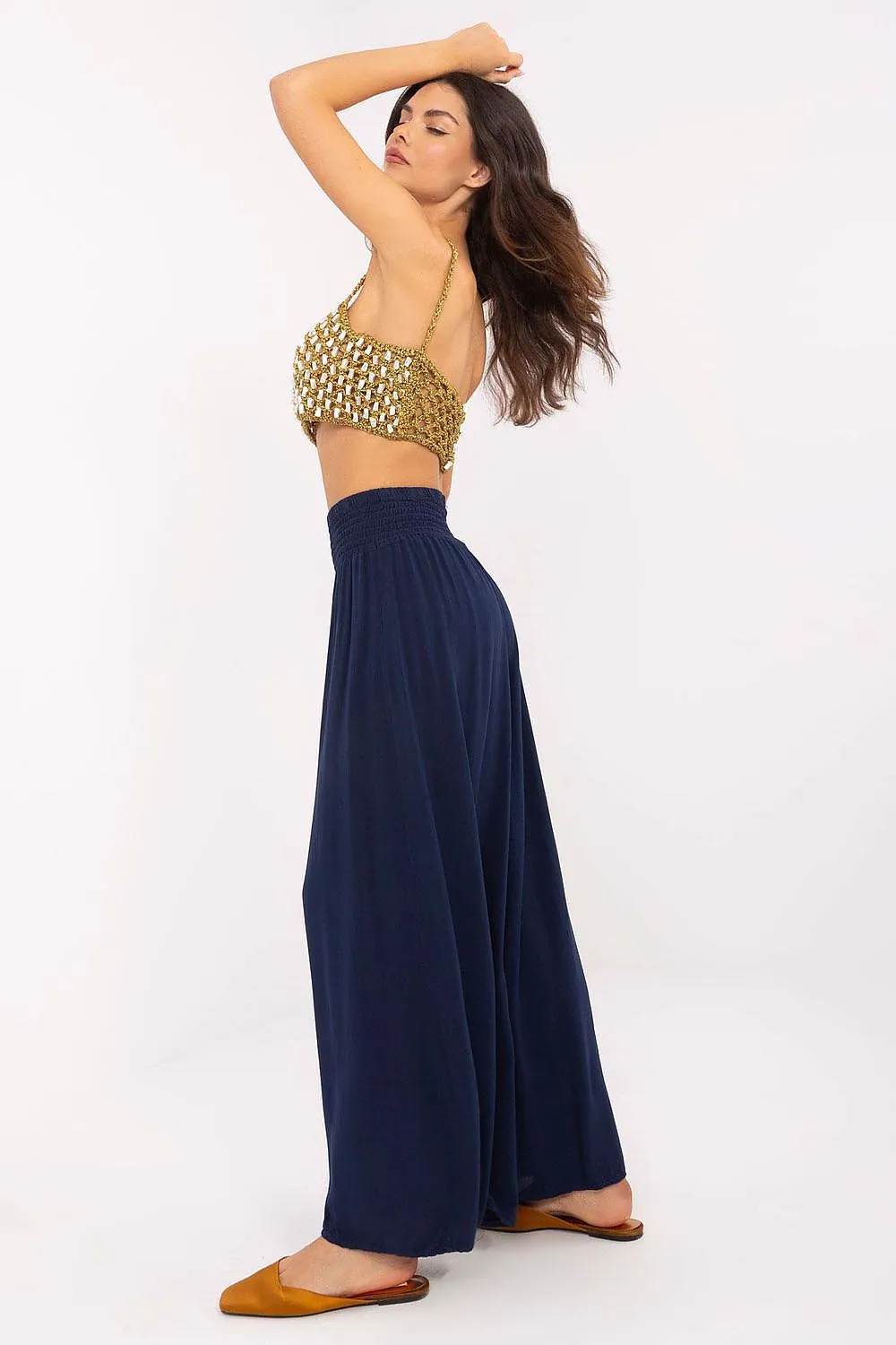 Women casual style wide leg pants