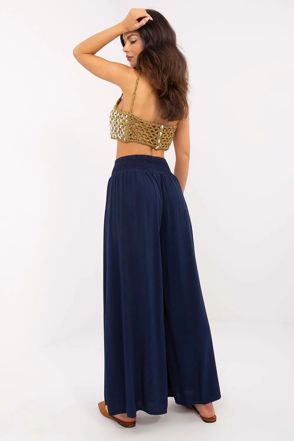 Women casual style wide leg pants