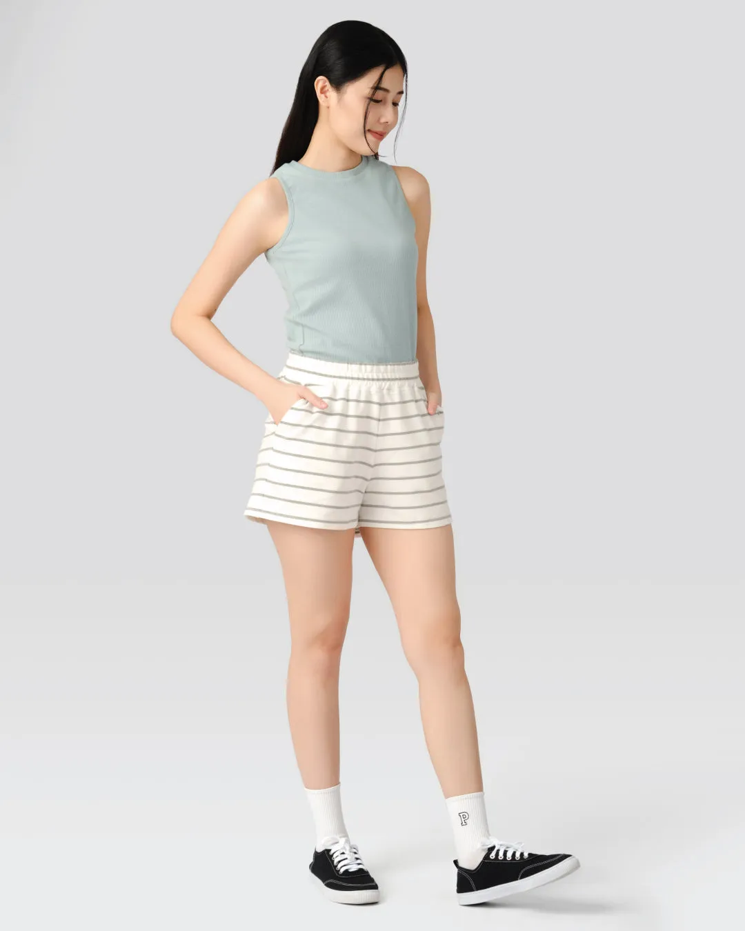 Women Stripe Shorts