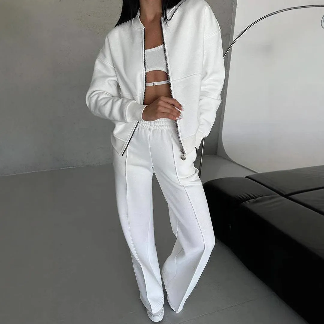 Women's Sports Suits Zipper Jacket