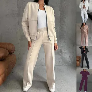 Women's Sports Suits Zipper Jacket