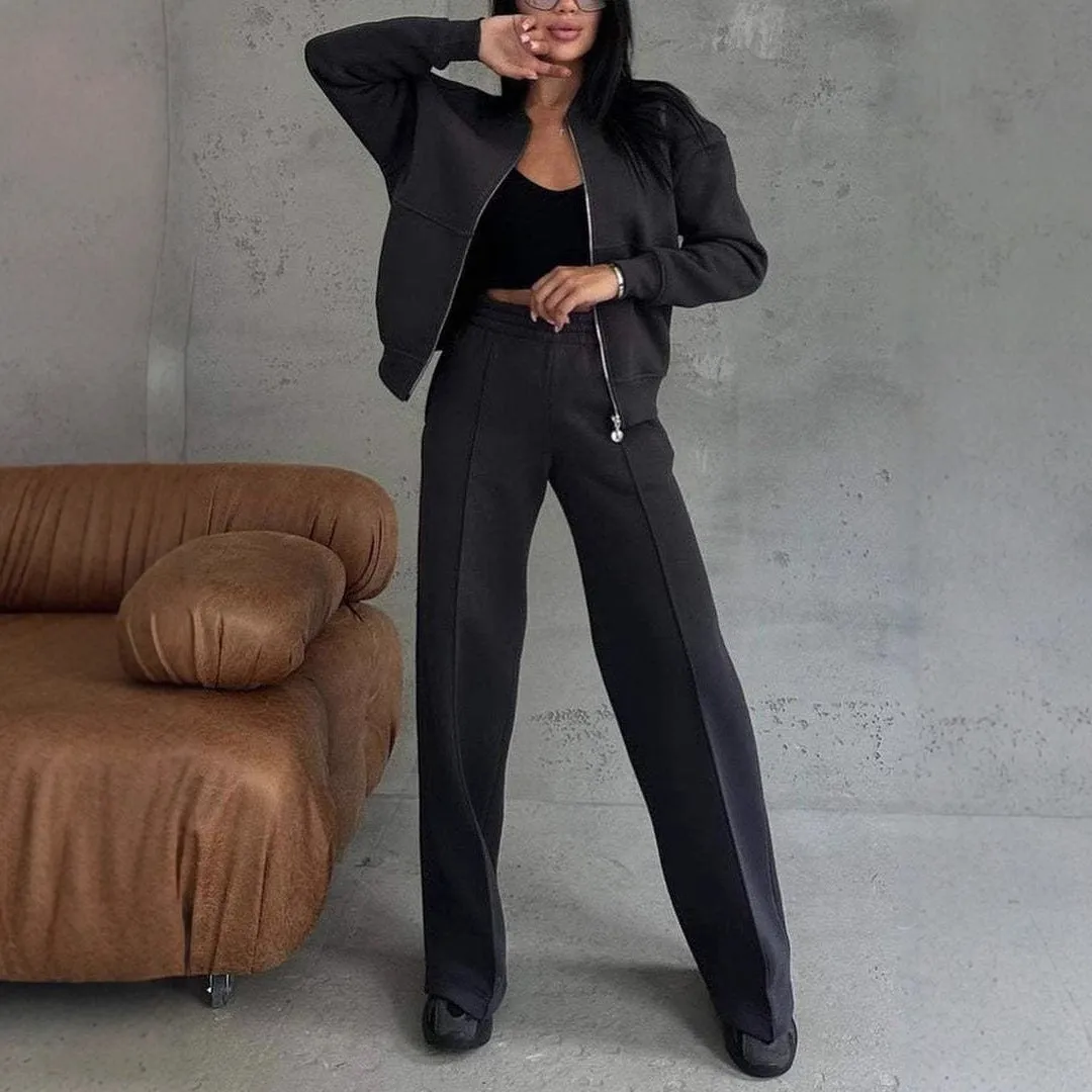 Women's Sports Suits Zipper Jacket