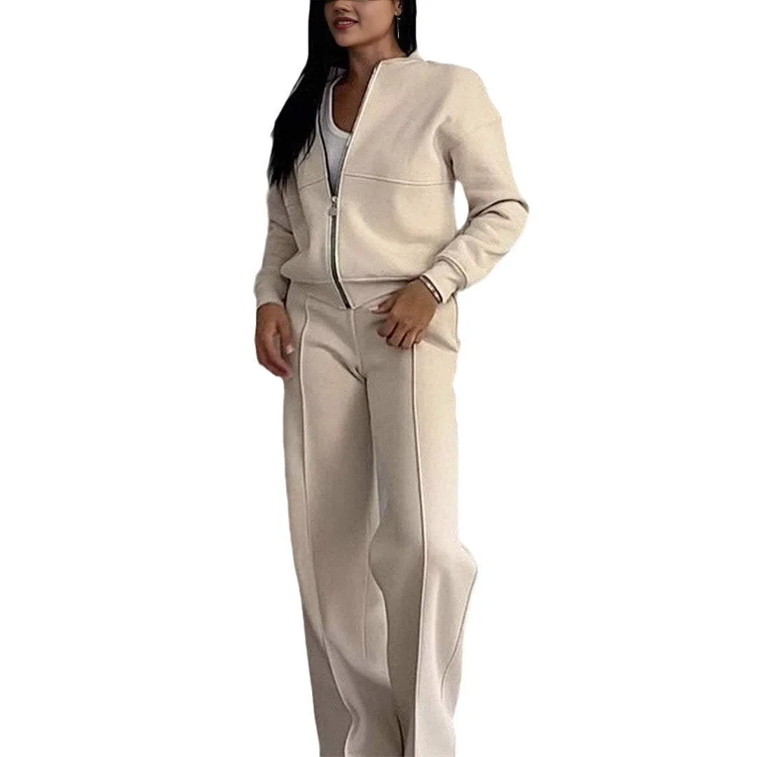Women's Sports Suits Zipper Jacket