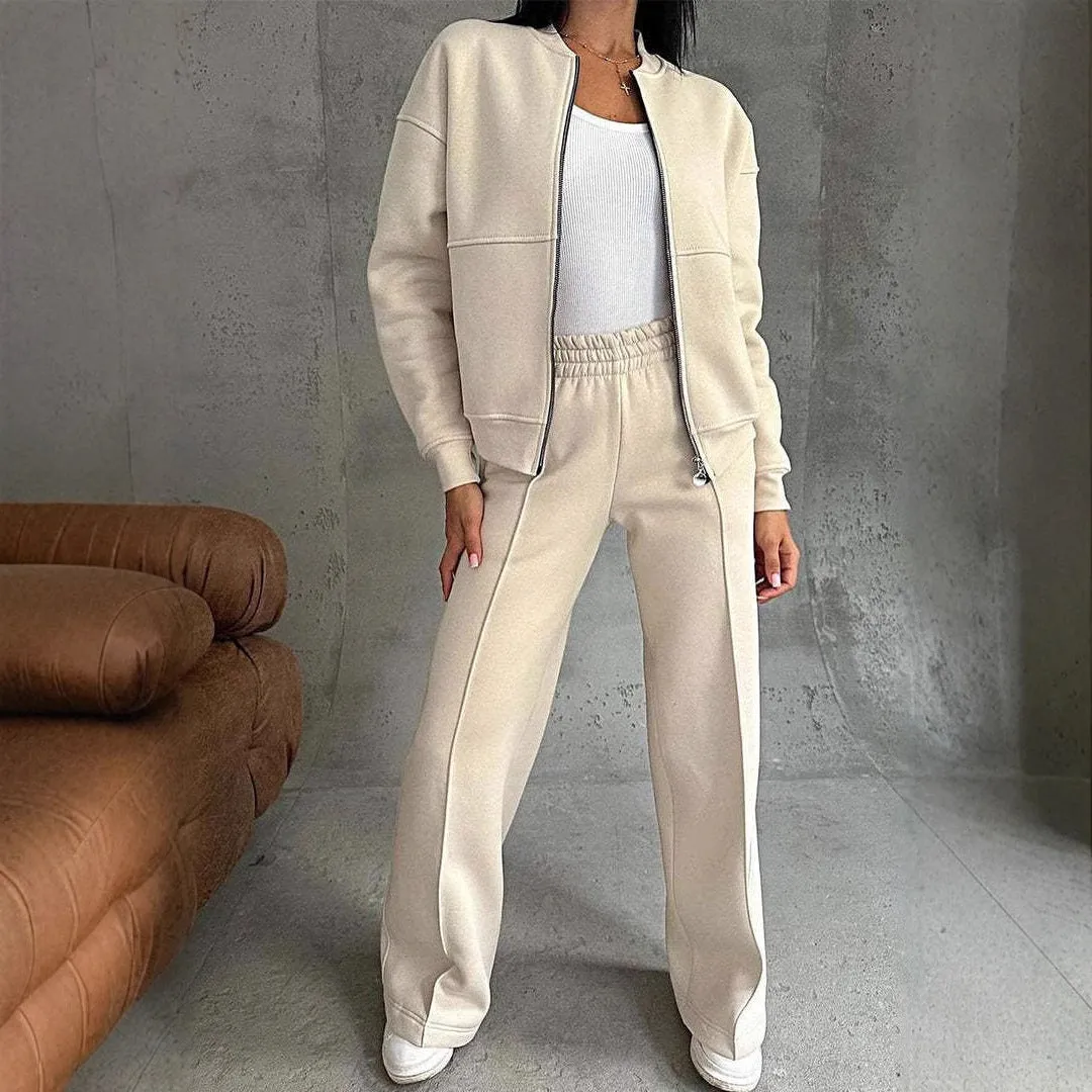 Women's Sports Suits Zipper Jacket