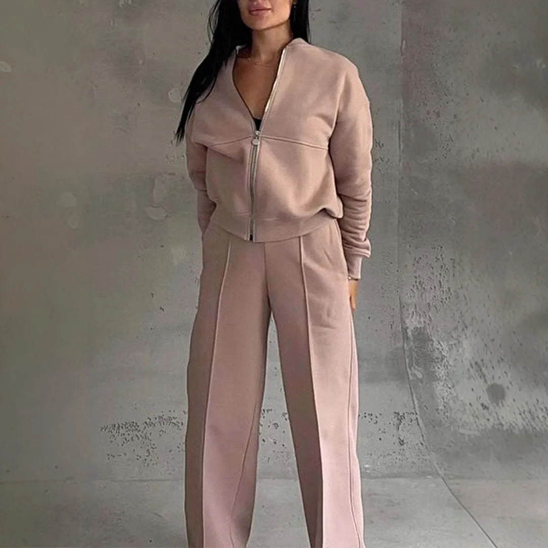 Women's Sports Suits Zipper Jacket