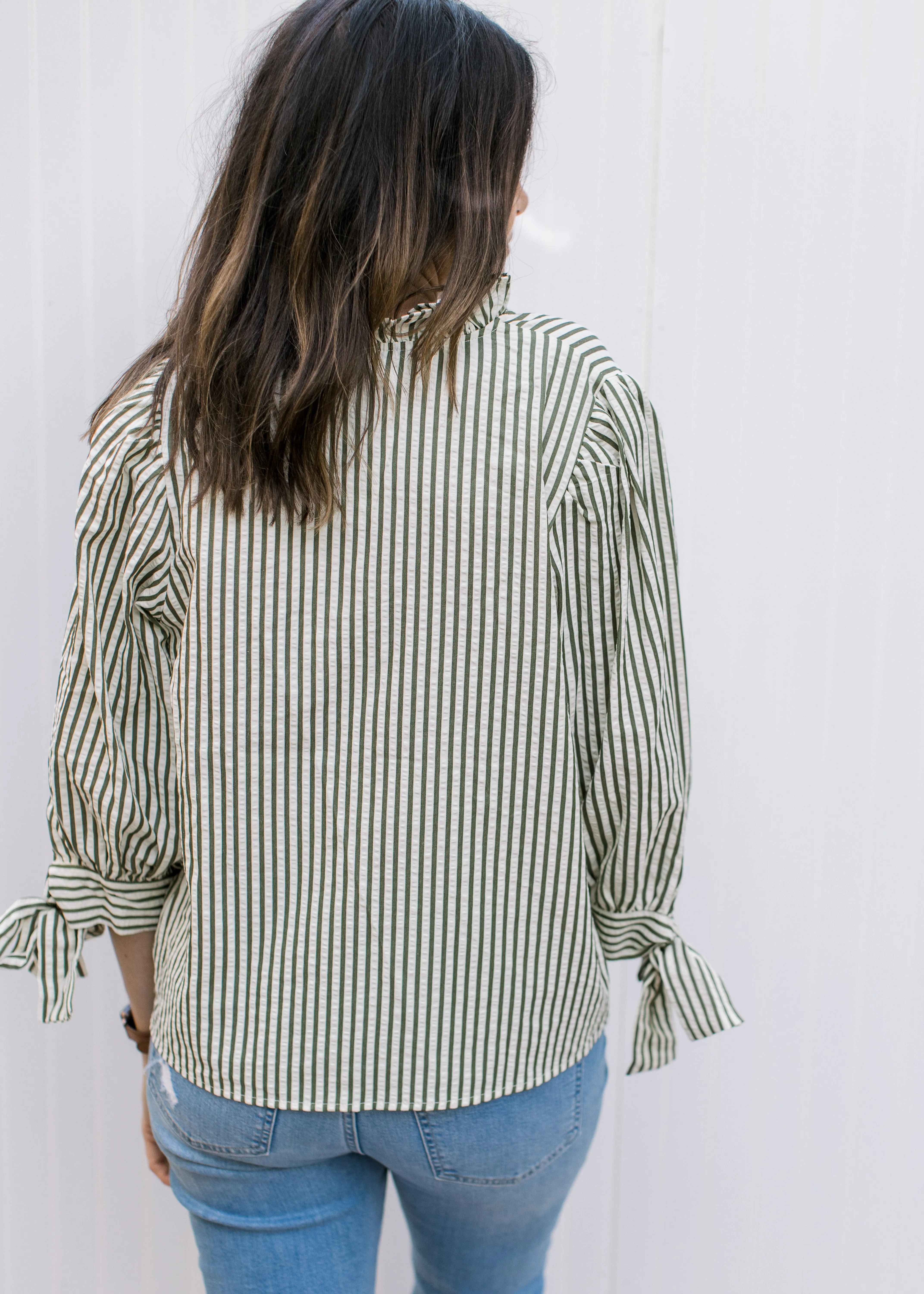 XZ Green Stripe Longsleeve Top